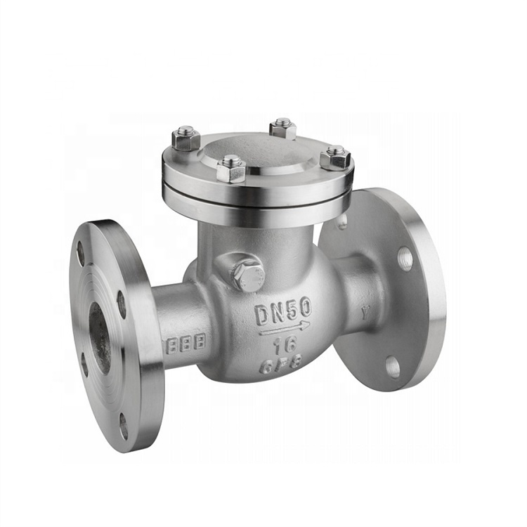 Flange Connection H44 SS304 PN16 2 inch Swing Check Valve