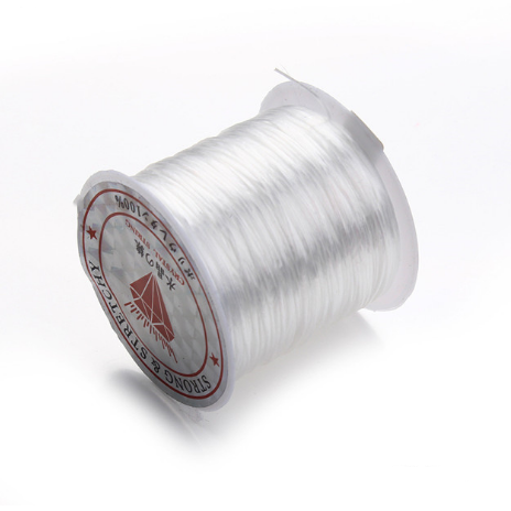 Wholesale Flat Elastic Stretch Cord 10m Each Roll Colored Crystal String For Bracelet Making