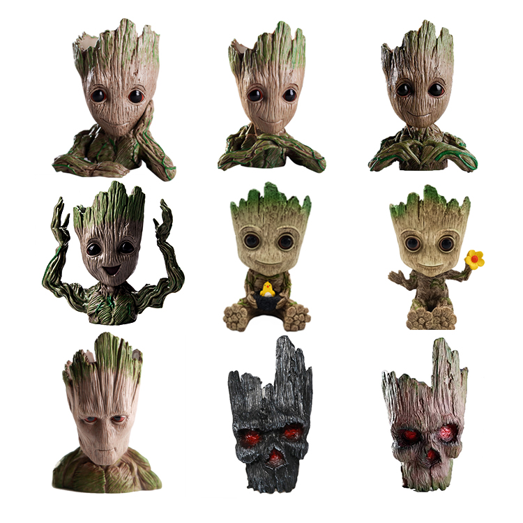 Цветочный горшок Groot Treeman, 11 видов, в наличии, цветочный горшок для дерева и человека, украшение для дома, цветочный горшок, детский подарок, сувенирная игрушка