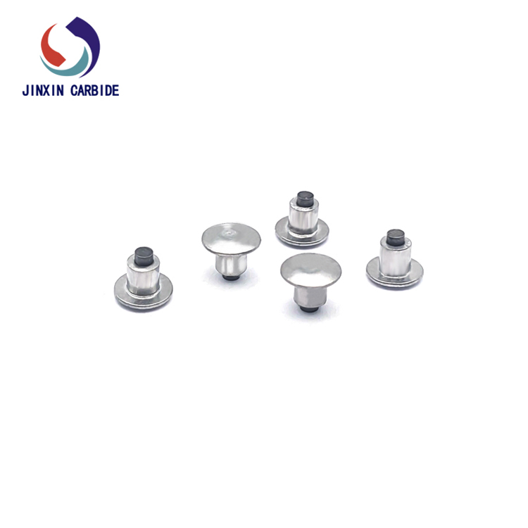 JX6.5-5.7-1 Snow Nails Rivet Shape Tire Studs for Mountain Bike and Scooters