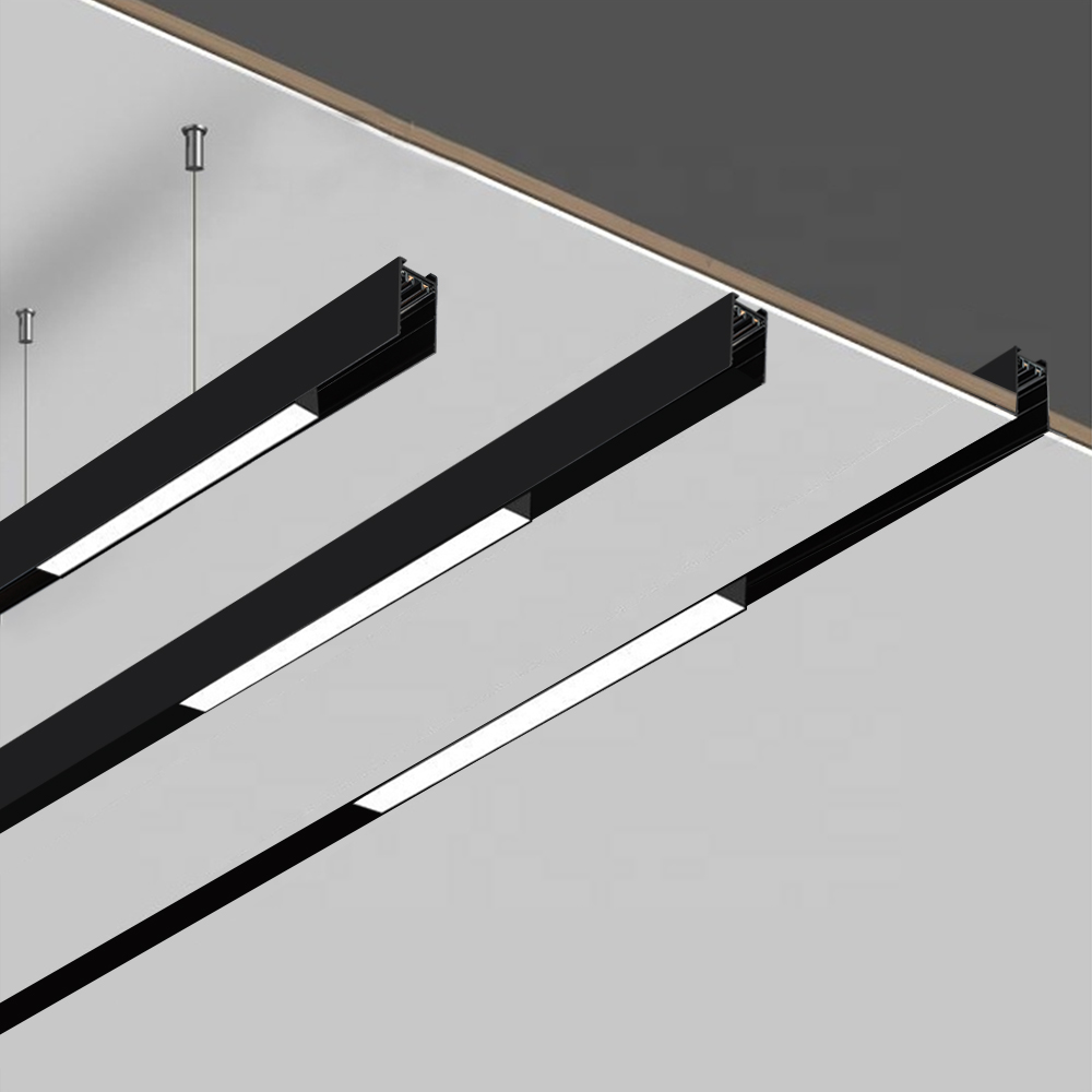 220V Magnetic Track Light System Recessed Magnetic Focus Lamp Linear Spotlight LED Track Magnet Lights Magnetic Light Track