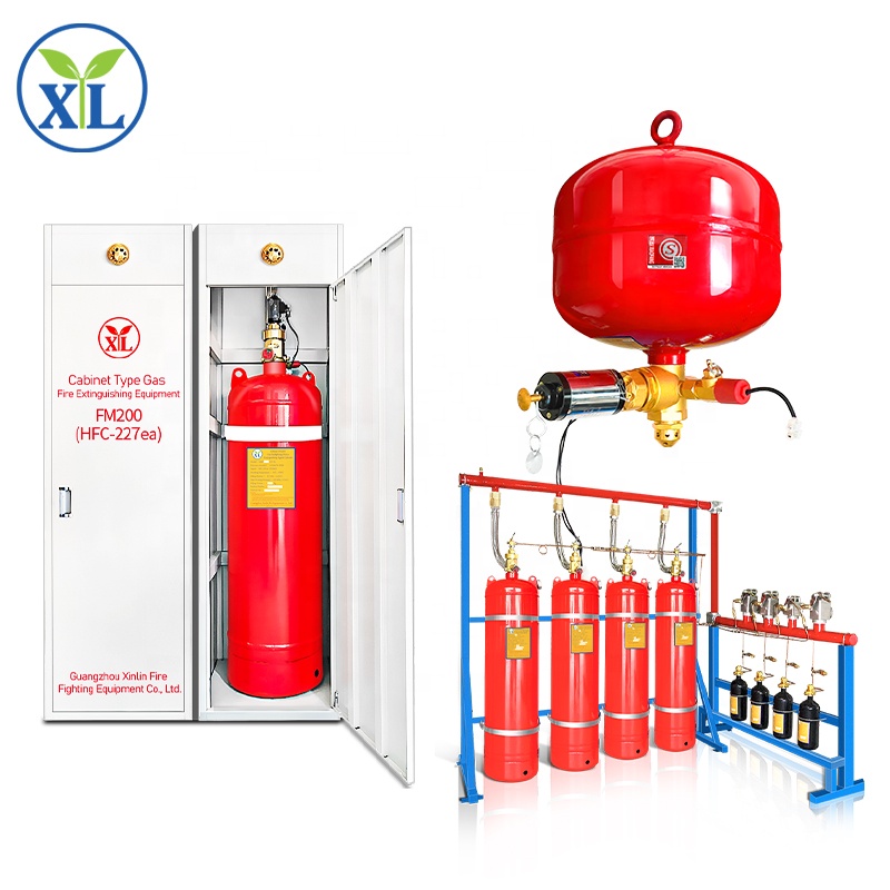Factory Customise Clean Agent Automatic Fire Suppression FM200 System For Library