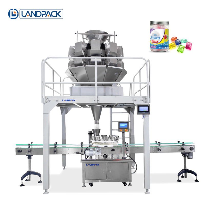 Landpack laundry detergent capsule Particles filling production line