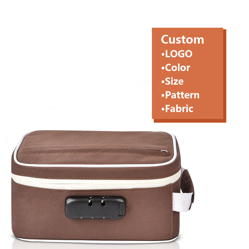 OEM ODM 600D сумка-тоут с защитой от запаха, другие сумки специального назначения с замком-молнией