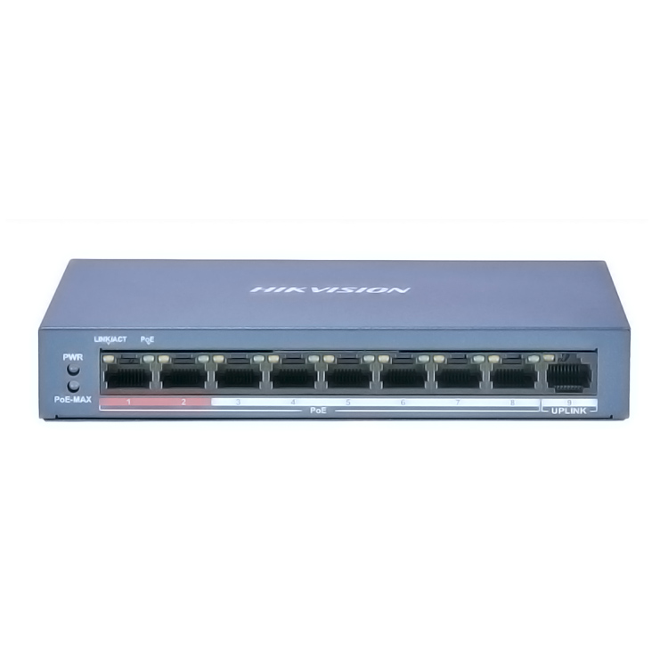 Hik бренд 8 портов Fast Ethernet коммутатор POE коммутатор DS-3E0109P-E/м