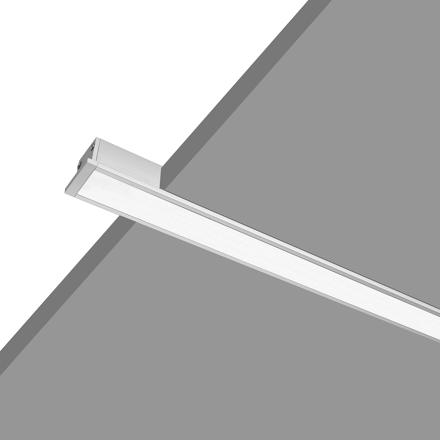 Mini size recessed with trim custom length custom shape linear LED profile light with aluminum profile and arcylic lens