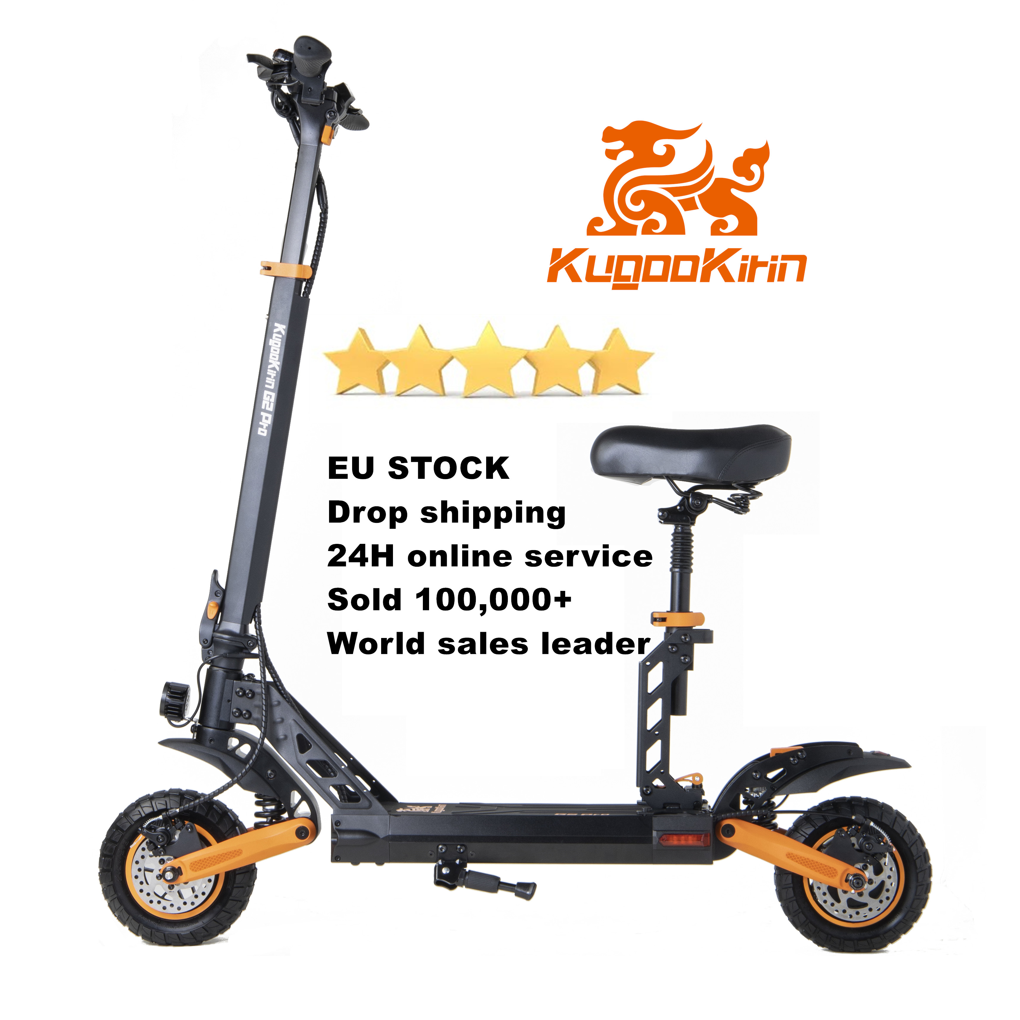 Горячая Распродажа 2022 года! EU stock drop shipping service kugookirin G2 PRO взрослый Электрический скутер с сиденьем