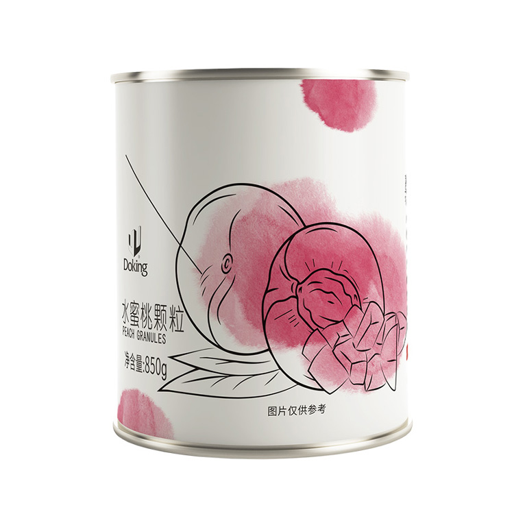 Wholesale High Quality Fresh Canned Peach Granules Juice Fruit Canned Food