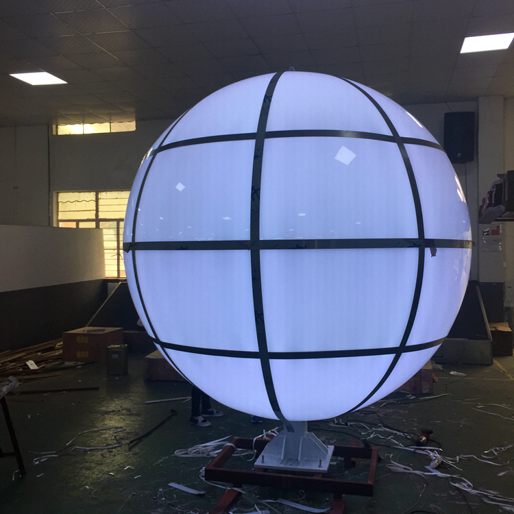 3D с разноцветными светодиодными огнями дисплей на открытом воздухе мяч рекламируя светлую коробку, афиши СИД афиши