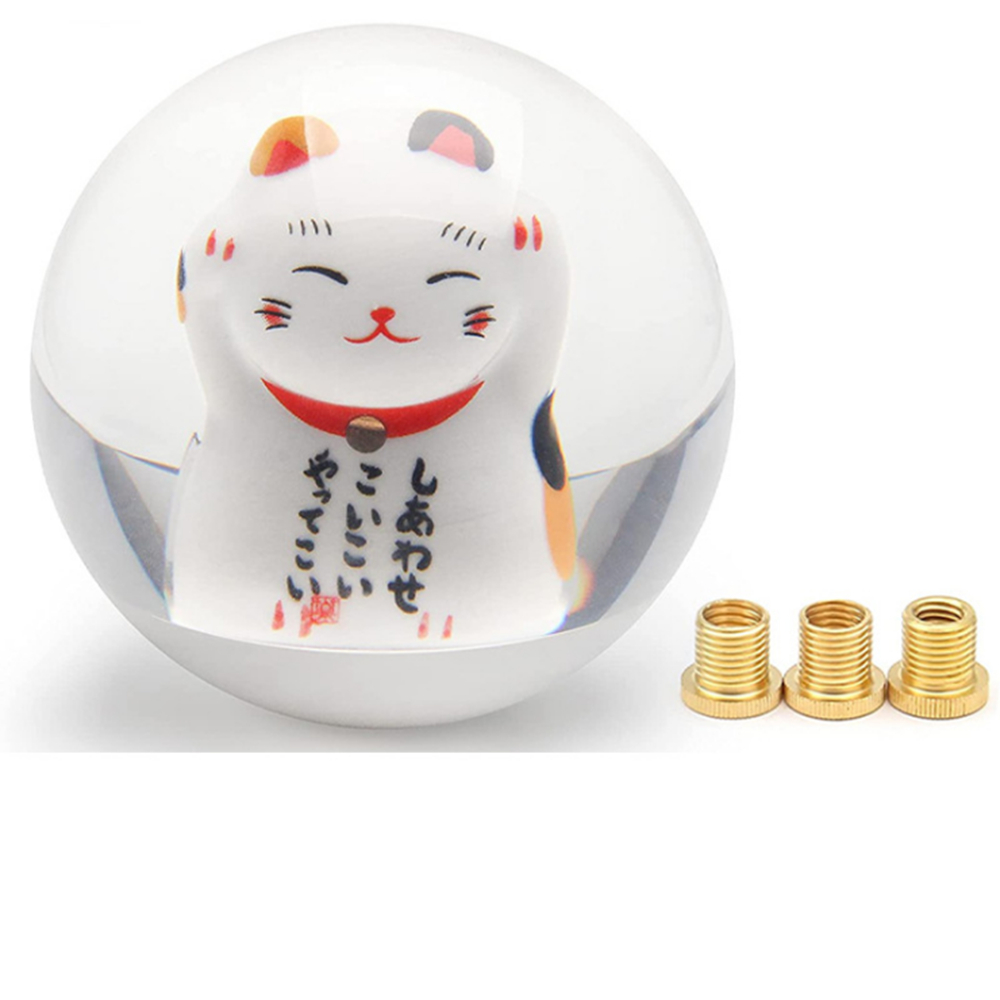 JDM Манеки Neko удача счастливый кот круглая ручка переключения передач