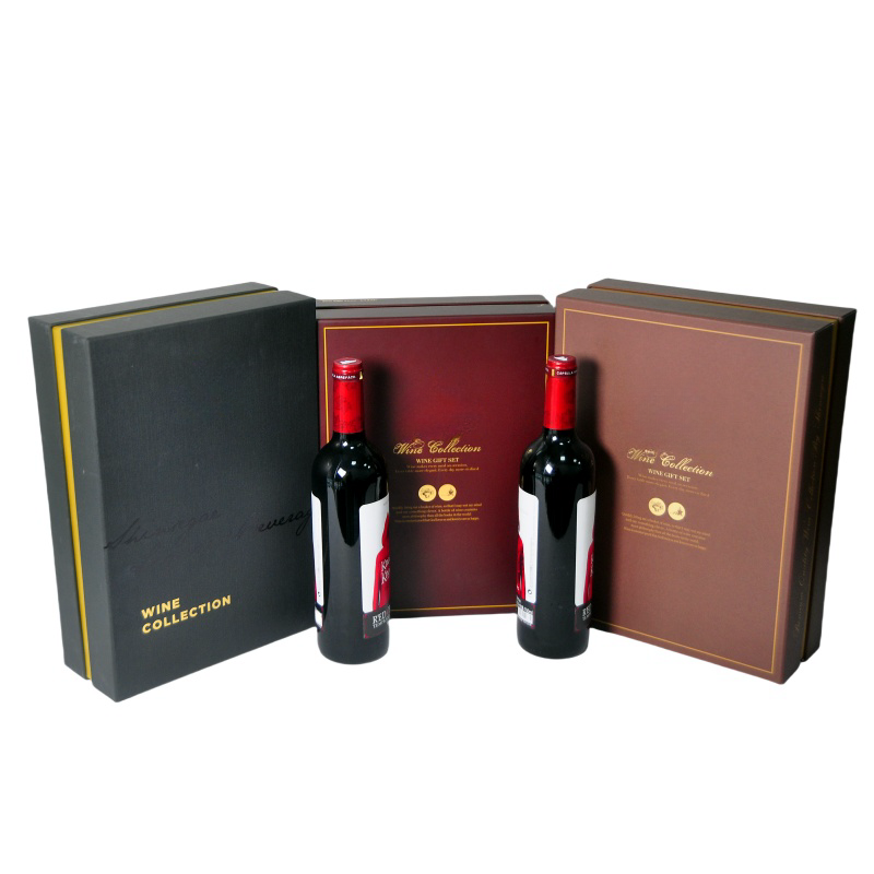 Custom Wine Collection Gift Box Brandy Whisky or whiskey Gift Packaging Paper Box Custom Package Solution Manufacture