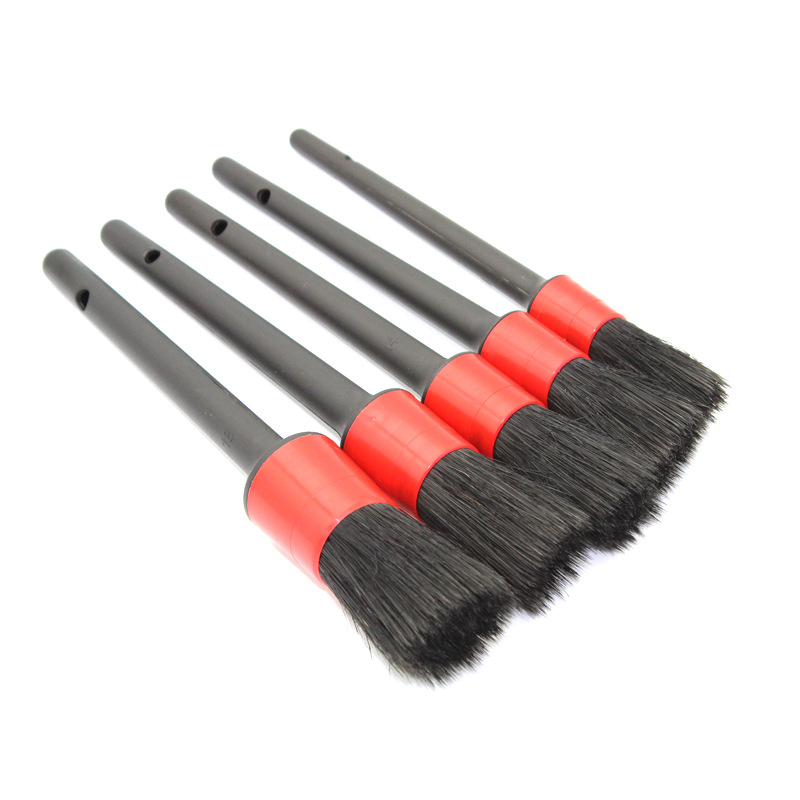 Interior Cleaning Equipment Natural Boar Hair Car Cleaner Detailing Brush