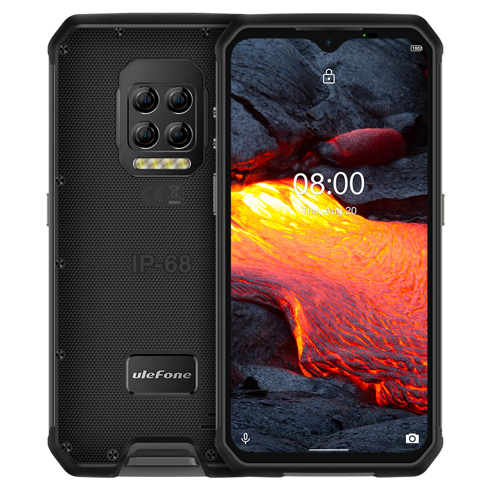 Смартфон Ulefone Armor 9E на Android 10, 8-ядерный процессор Helio P90, 8 + 128 ГБ, 2,4 + 5 ГГц, Wi-Fi, 6600 мА · ч, камера 64 мп, NFC