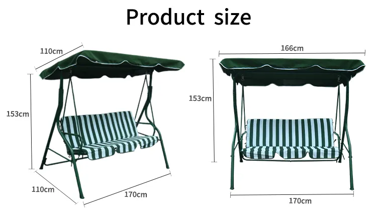 Best Price 2 Or 3 Seats Suspended Chair Solar Aluminium Garden Patio Swing