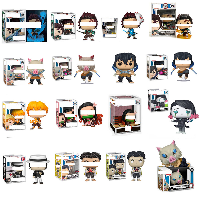 Рассекающий демонов Nezuko Kamado Tanjiro Kamado Zenitsu Agatsuma Inosuke Hashibira Kibutsuji Miserable Funko POP 867 868