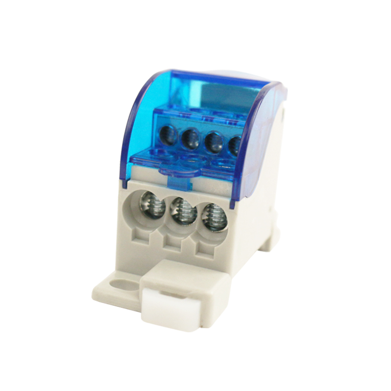 CNGP Factory GPUKK 80A Busbar Power Distribution Terminal Block Brass Din Rail Terminal Box