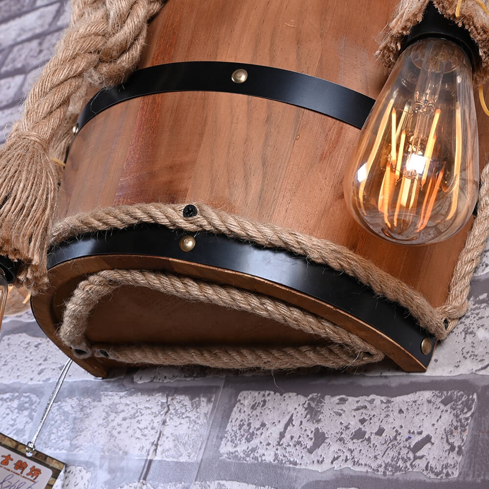 Hemp Rope Cover Loft Wall Lights Vintage Indoor Edison Wall Lamps