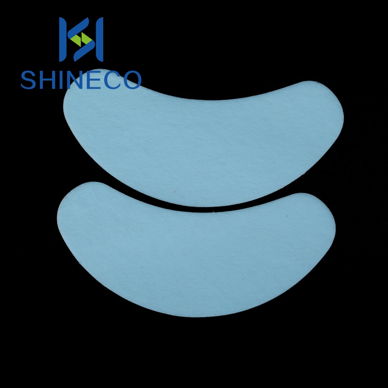 SHINECO SHF-005 синяя отделка, частная торговая марка, ультрабелая подушка для глаз для завода Eeylash Extensions, цветная подушка для глаз OEM