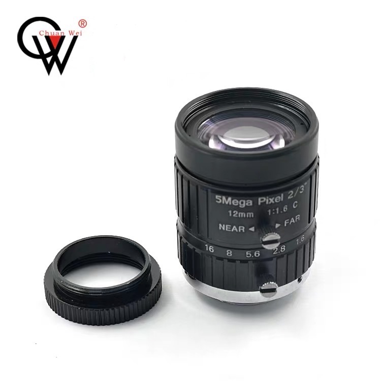 Высококачественный промышленный объектив 12 мм C Mount 1MP CCTV Lens