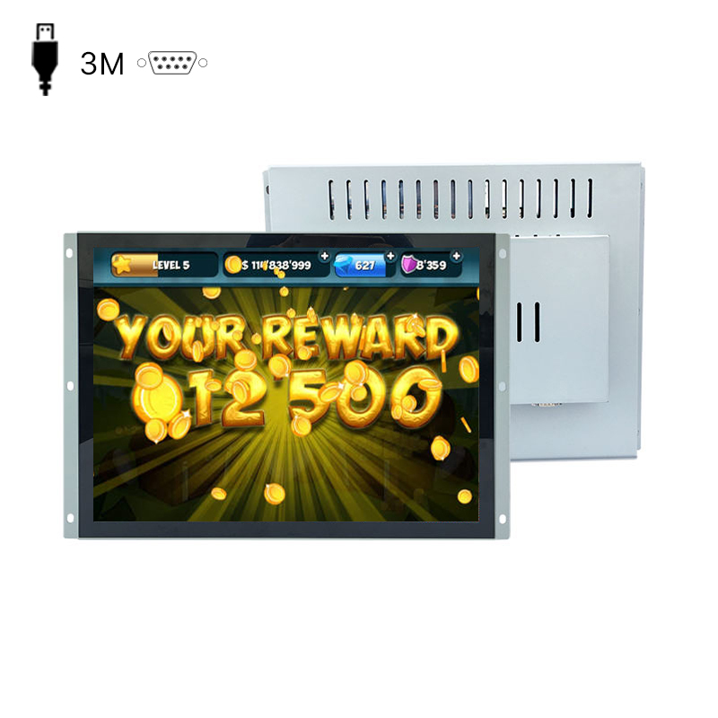 USB RS232 вход pot o gold 19 дюймов аркадная pog дешевая открытая рамка емкостный сенсорный экран киоска промышленный tft ЖК-монитор