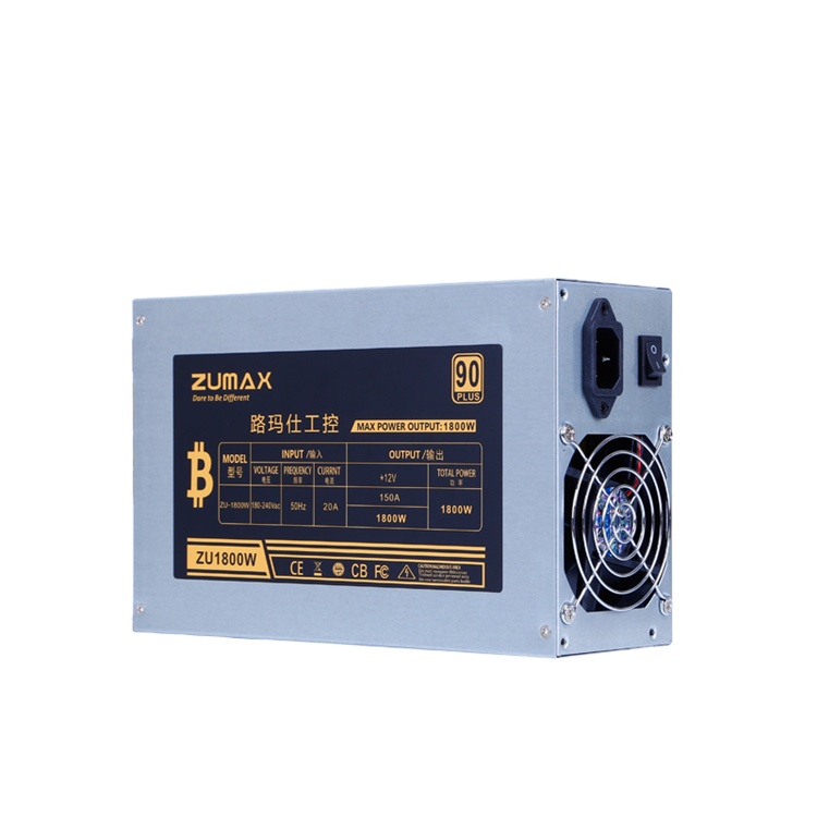 BTC ETH mining antiminer minging power supply 1800w support