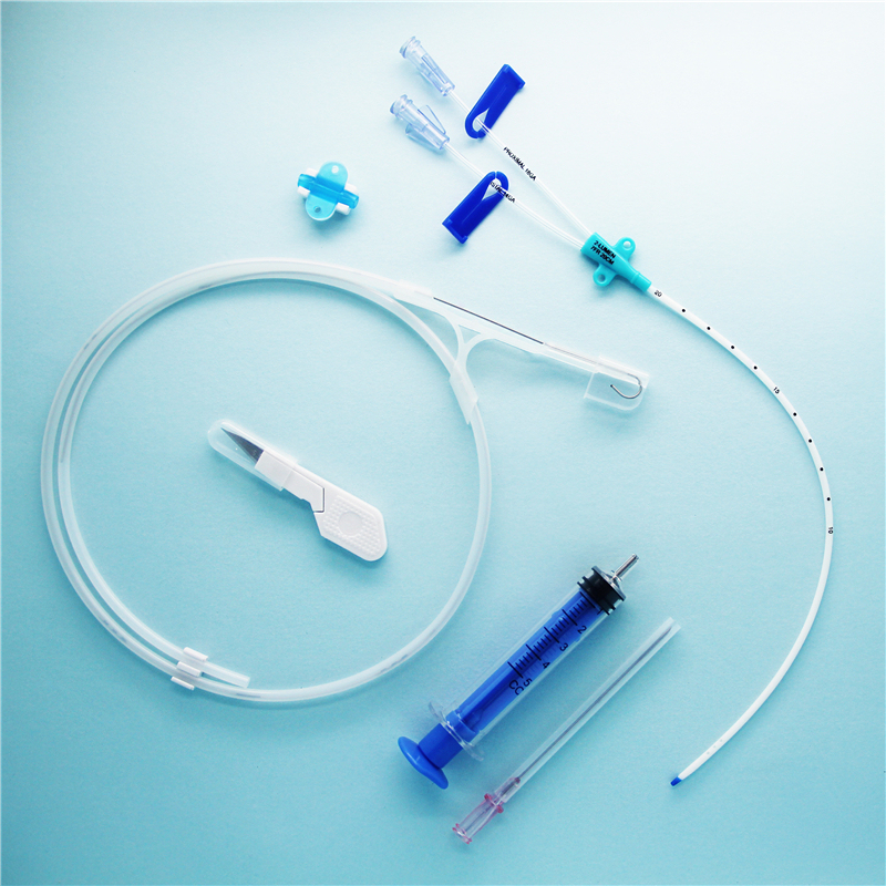 Tianck medical manufacturer price supplies neck chest arm groin double triple lumen CVC set central venous catheter kit
