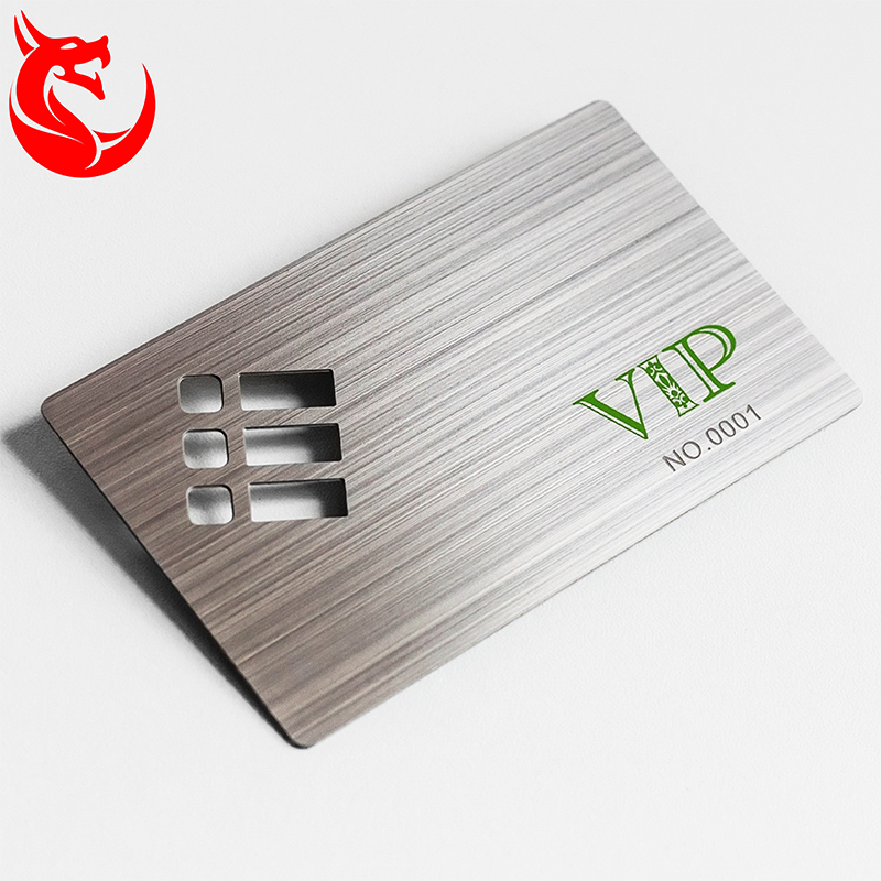 Персонализированная визитная карточка vip из матовой стали