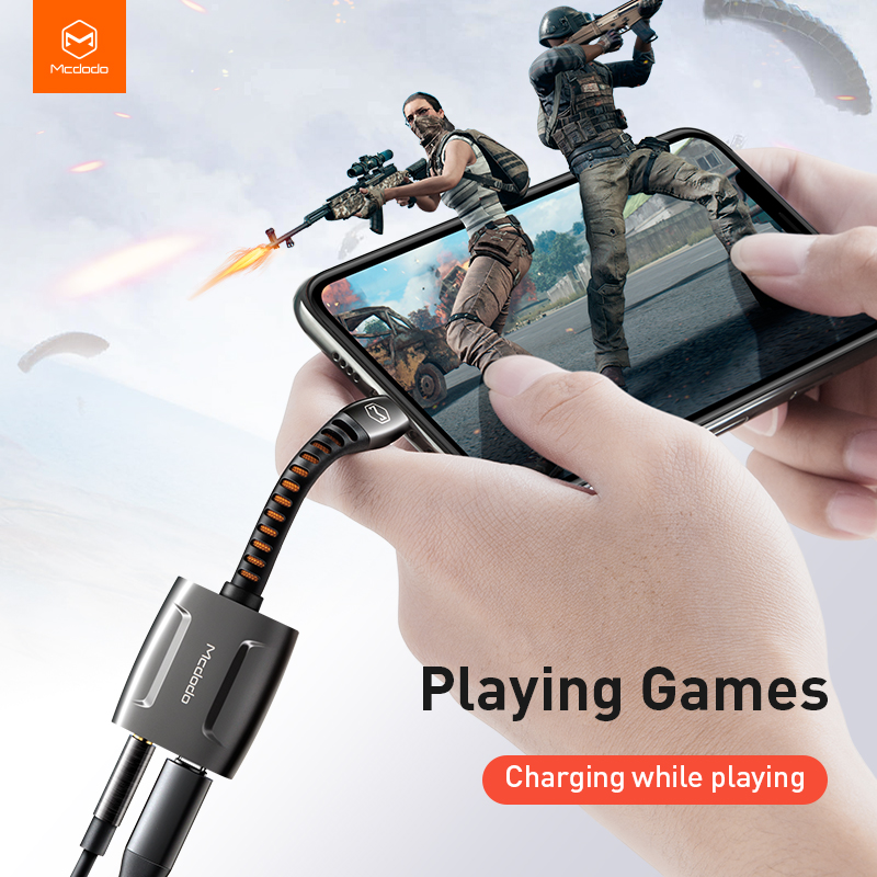 Mcdodo usb аудио адаптер DC3.5 мм для освещения и DC3.5 мм аудио адаптер для iphone