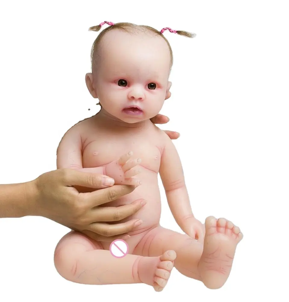 Cute Realistic Soft Silicone Reborn Sleeping Baby Doll
