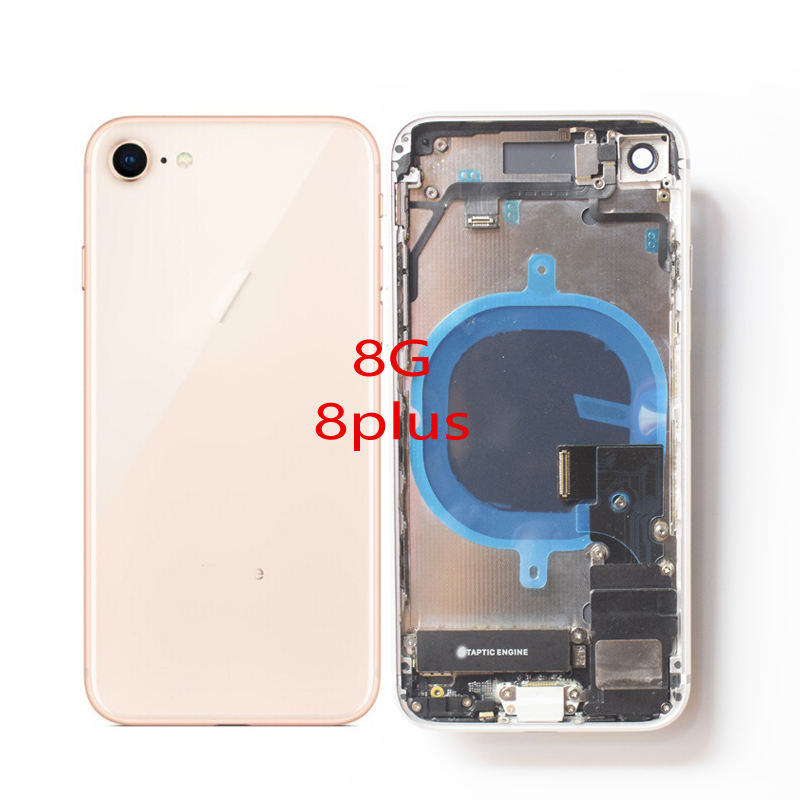 Задняя панель мобильного телефона для iPhone 8 8plus задняя крышка корпуса со сборкой крышка батареи задняя дверь с небольшими частями с гибким кабелем