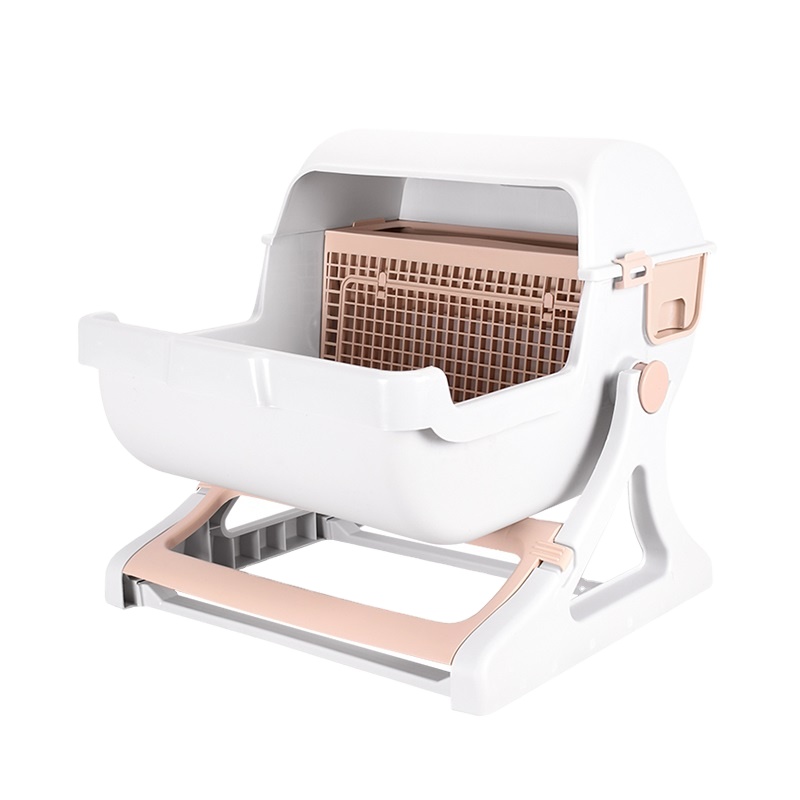 Leyou Pet factory supply scoopfree комнатный туалет для кошек, коробка для кошачьего туалета