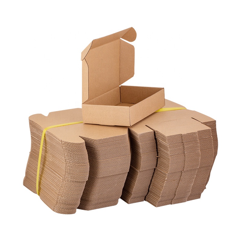 Factory Customized Size Logo Kraft Paper Cardboard Packaging Mailing Shipping Mailer Boxes Corrugated Carton Box