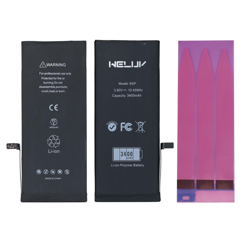 WELUV OEM 3400 мАч батарея + клей нулевой утилизации высокой емкости оригинальный микросхема батареи для iPhone 6S плюс 5,5 "Замена