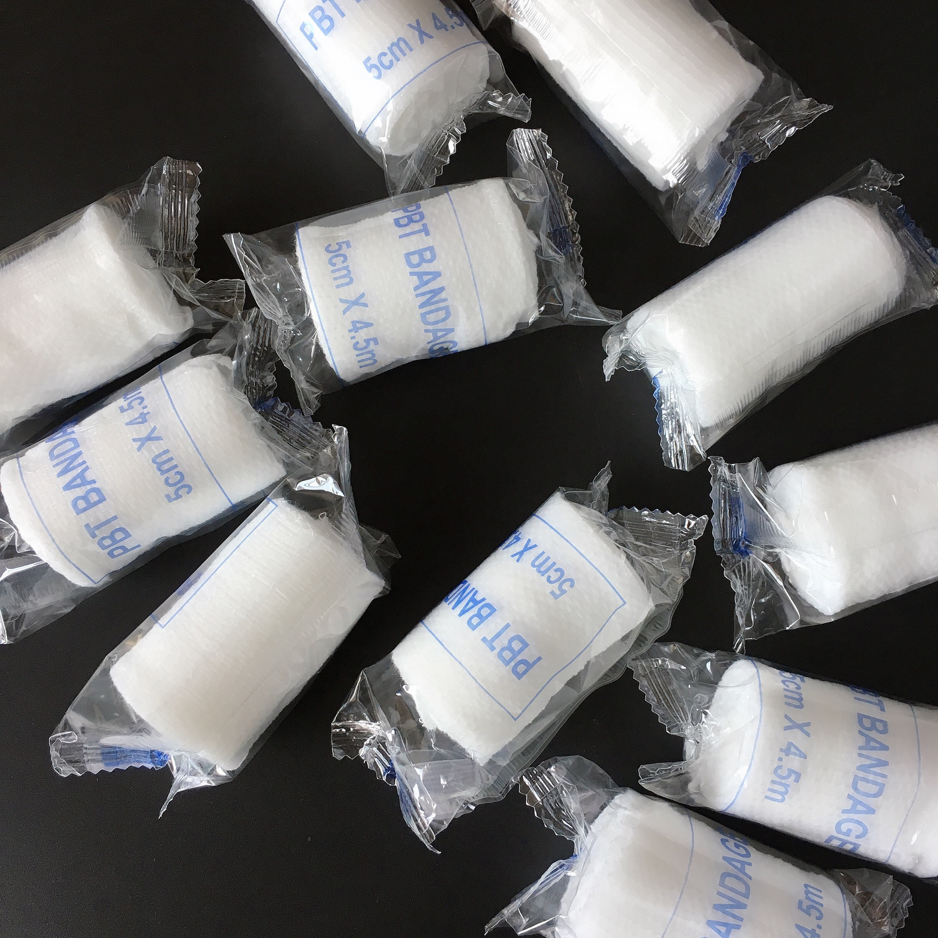 Disposable Medical Elastic Pbt Conforming Bandage Web Roll Bandage