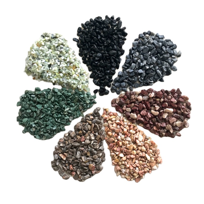 Factory price little Resin Bond Gravel Terrazzo Stone Chips Pebble Stones Used For Garden Landscaping And Road Paving