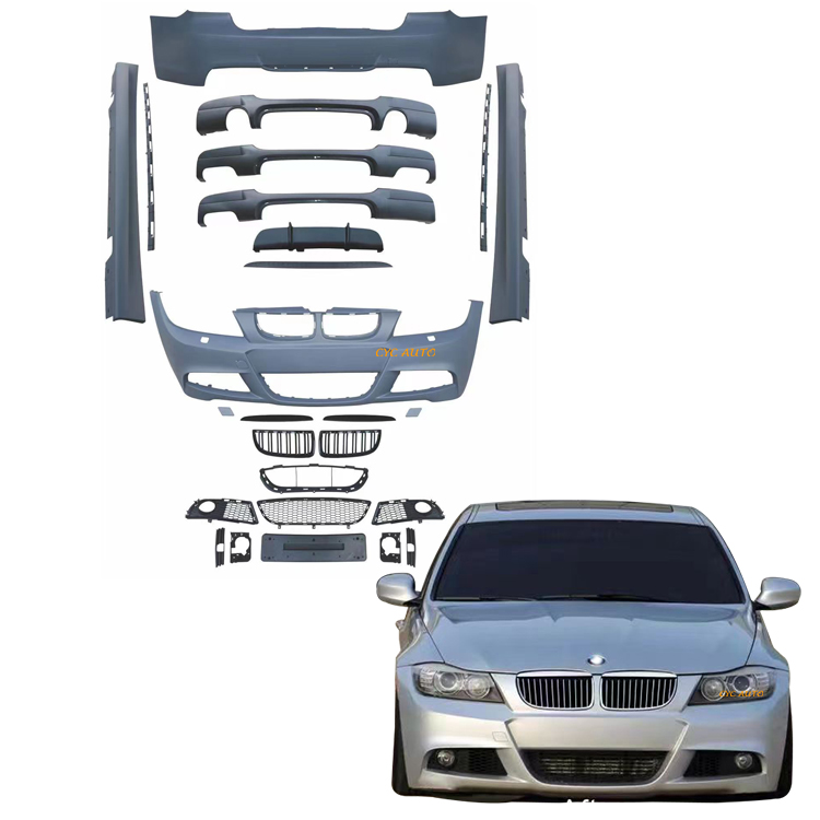 Модифицированный Комплект кузова E90 MT 318i M- TECH, полный бампер, боковые юбки для BMW 3 серии 2005 2007