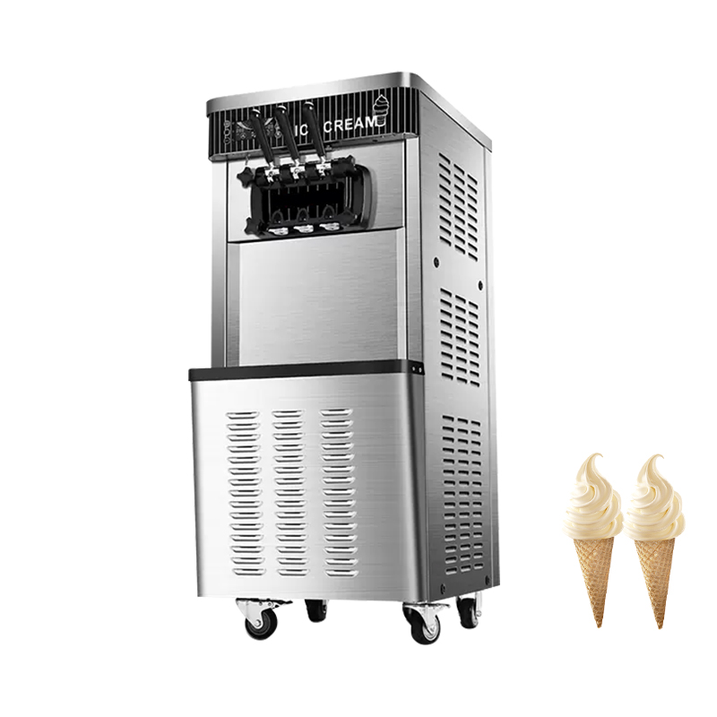 Commercial stall vertical automatic ice cream machine soft ice cream making machine