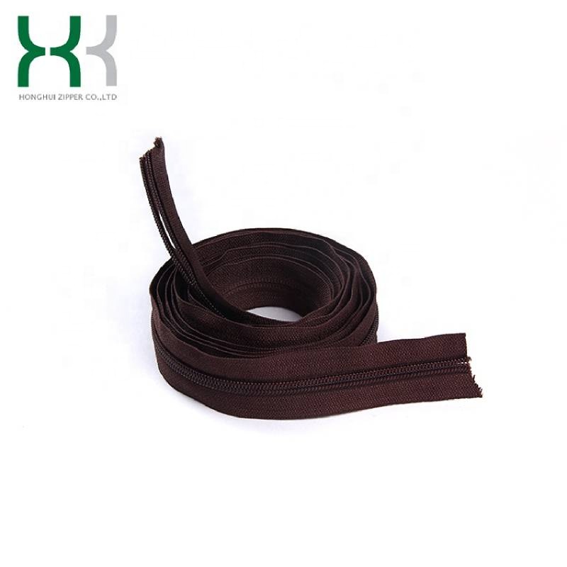 Factory wholesale high quality waterproof nylon zipper long chain