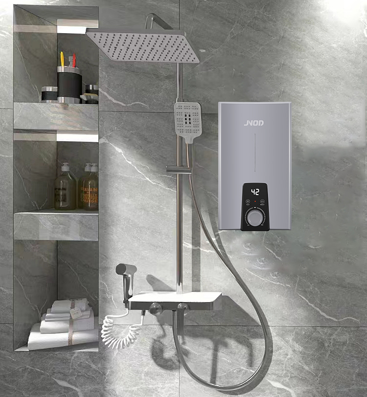 220V 3.5kW 4.5kW 5.5kW ELCB Constant Temperature bathroom instant tankless electric water heater for shower
