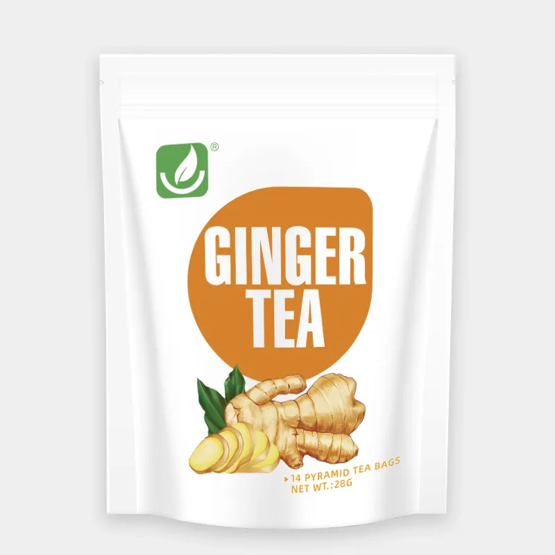 Chinese factory direct supplied pure ginger tea in triangle bag/pyramid tea bag.