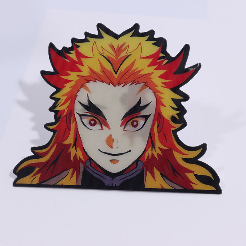 Wholesale Custom 3D Moving Die Cut Sticker Anime Printing Waterproof Lenticular Stickers