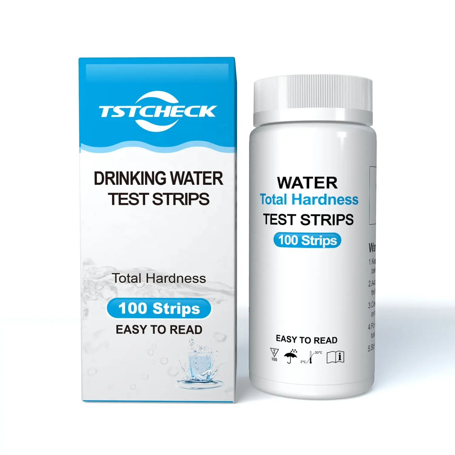 Тест-полоски для твердости воды 0-425ppm для домашних скважин, аквариумов, питьевых бассейнов, спа, гидромассажная Ванна