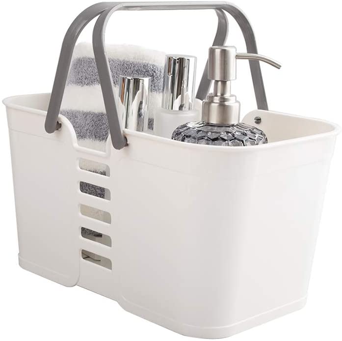 Amazon hot selling Plastic Storage Baskets with Handles Storage Bin Shower Caddy Organizer