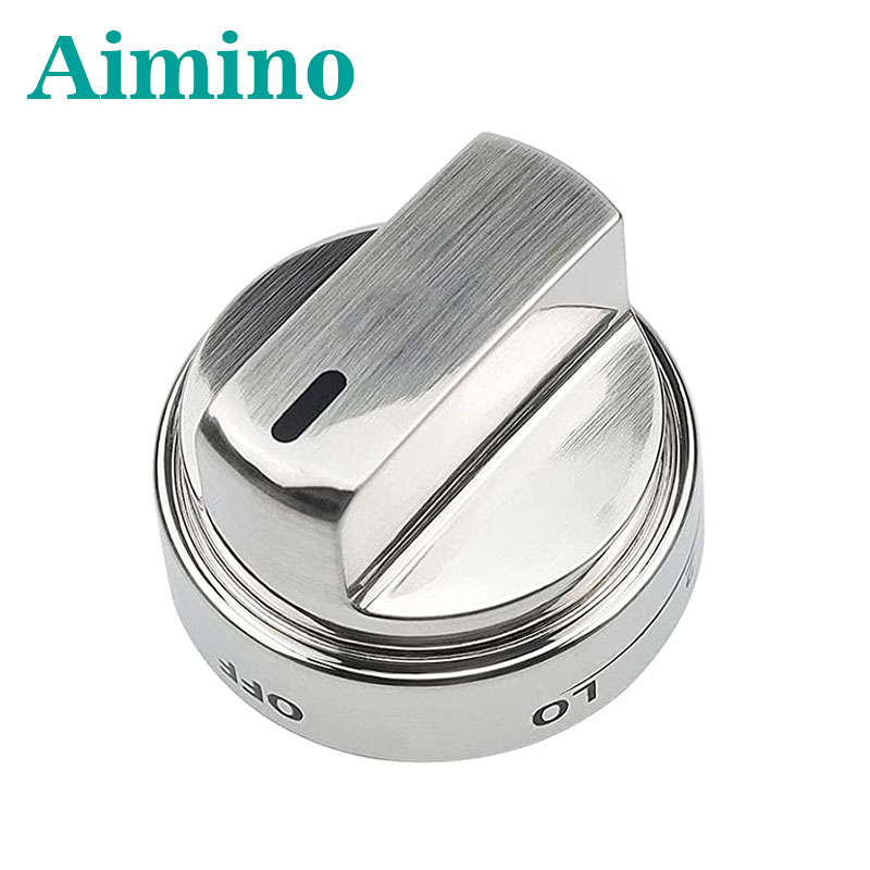 AIMINO OEM ручка циферблата горелки Серебряная ручка управления для кухонной плиты ручка управления газовой плиты Шэньчжэнь Заводская поставка совершенная ручка газового нагревателя