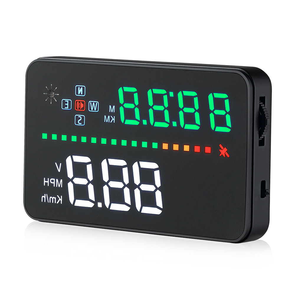 Идеальный автомобильный проекционный дисплей HUD OBD2 3,5 дюймов A3 HUD подключение через OBD2