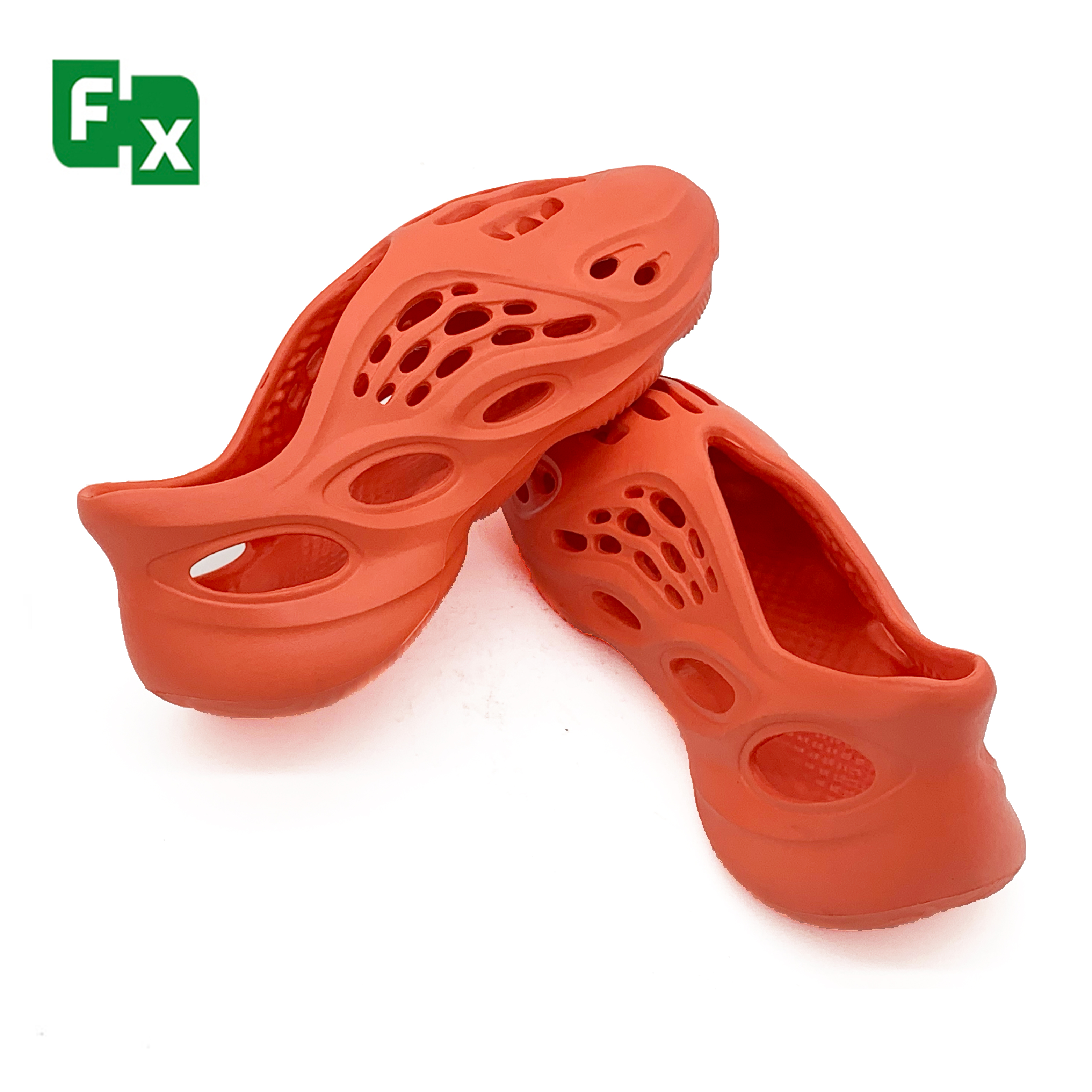 Yeezy New Trend Hole Shoes Summer Fashion Slippers Low Price Leisure Motion Sandals Water Squa Shoes Yeezy Orange Anti Slip Shoe