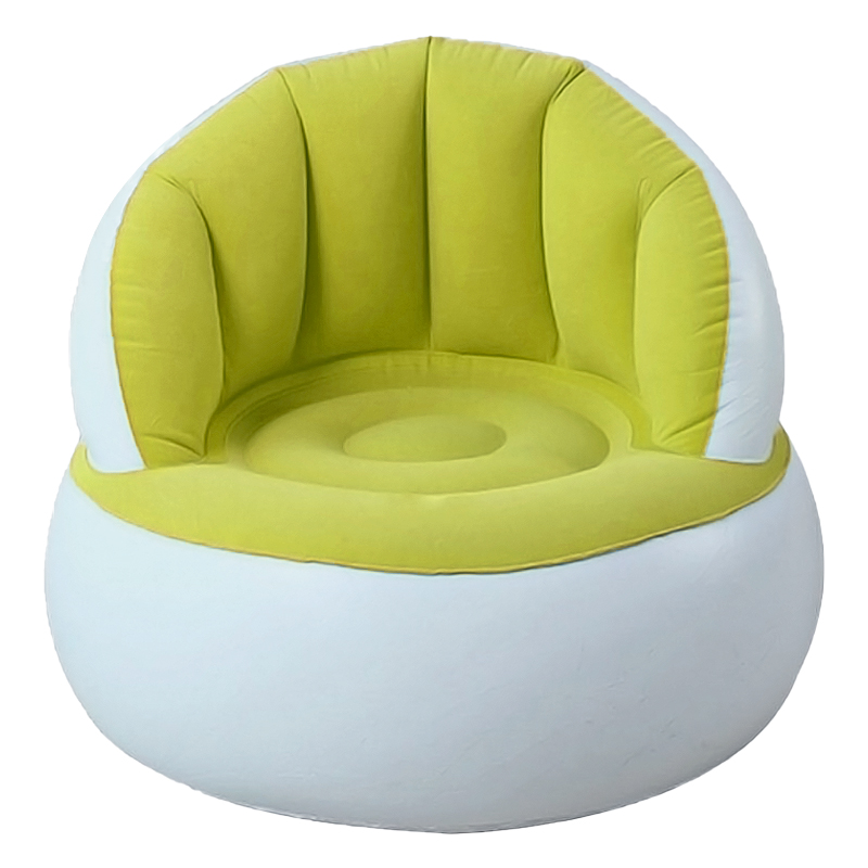 Green PVC Inflatable Spa Sofa Hot Sale PVC Inflatable  Air Sofa Chair In Stock