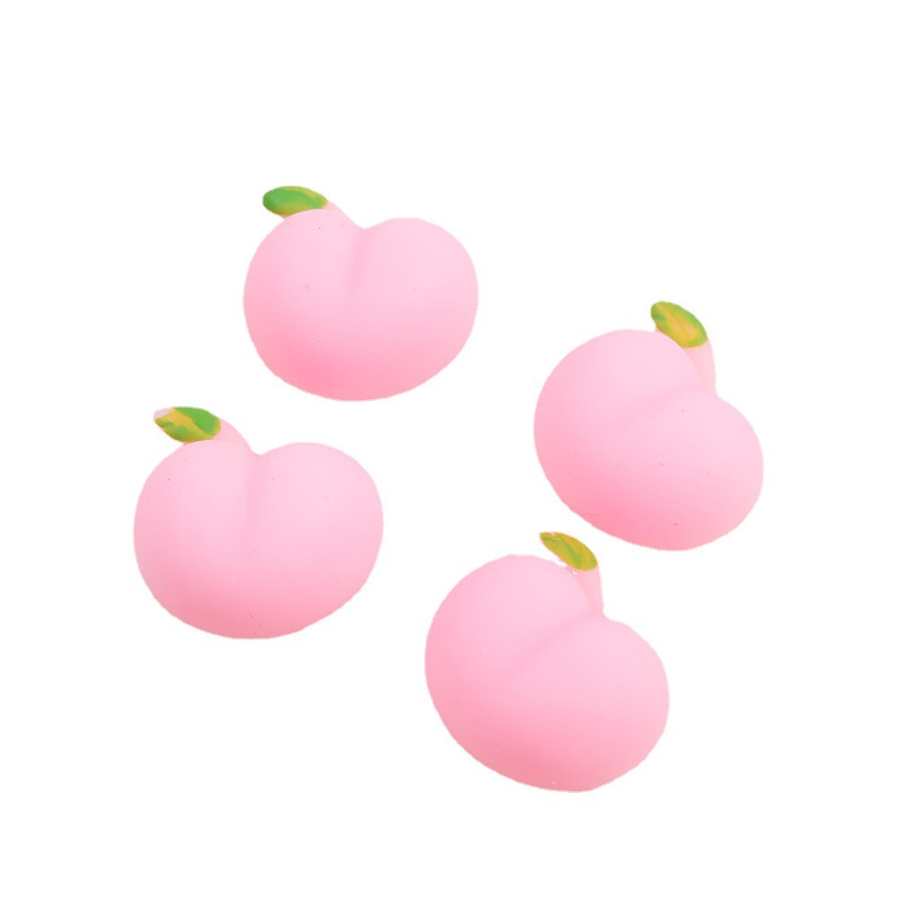 Soft TPR Squeeze Ball Toy - Eco-Friendly Cartoon Fidget Ball with Soft Peach Material