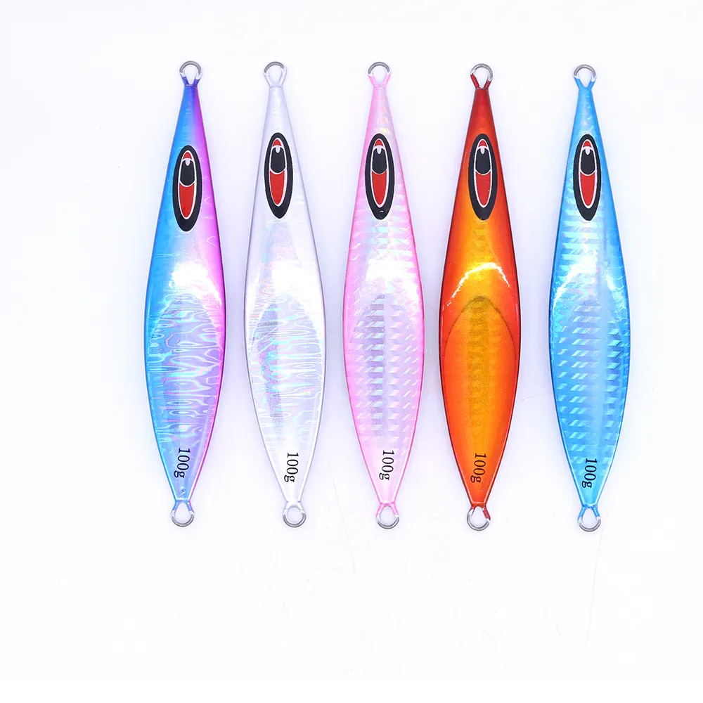 Fishing lures  Rector  Metal Jigs 60g 80g 100g 160g 210g Slow Pitch Jigging Lure With Glow Zebra Lead fish Metal slow jig