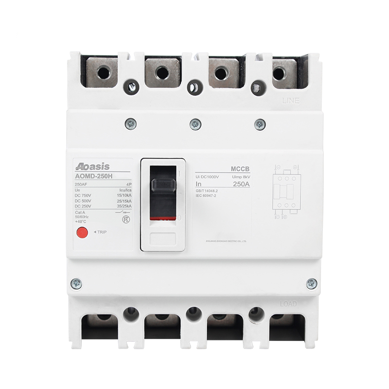Высокое качество dc mccb AOMD-250H-4P 250A 20A 100A 160A 4-полюсный mccb постоянного тока